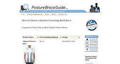 Desktop Screenshot of posturebraceguide.com